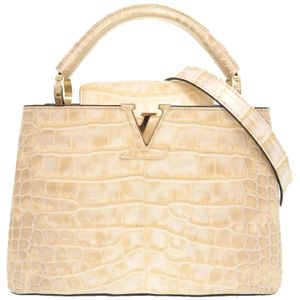 Excellent condition Louis Vuitton Capucines BB Alligator Matte N80559 IC Champagne Gold 2-way handbag LV 0204 [Pre-owned] LOUIS VUITTON