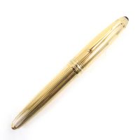 成色極佳 △MONTBLANCMeisterstück Le Grand AG925 Solitaire 金色筆蓋原子筆，德國製造，重 57.0 克，男士，書寫流暢，強烈推薦 ◎