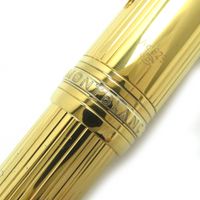成色極佳 △MONTBLANCMeisterstück Le Grand AG925 Solitaire 金色筆蓋原子筆，德國製造，重 57.0 克，男士，書寫流暢，強烈推薦 ◎