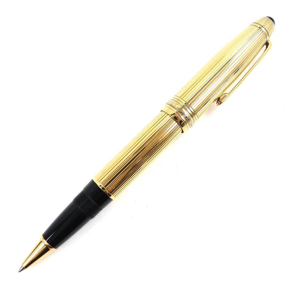 成色極佳 △MONTBLANCMeisterstück Le Grand AG925 Solitaire 金色筆蓋原子筆，德國製造，重 57.0 克，男士，書寫流暢，強烈推薦 ◎