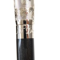 全新未使用商品 ▼ 都邦西部狂野系列 14K 金 M 尖鋼筆 198/1500 黑色 含銀色筆盒 法國製造 男士
