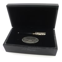 全新未使用商品 ▼ 都邦西部狂野系列 14K 金 M 尖鋼筆 198/1500 黑色 含銀色筆盒 法國製造 男士