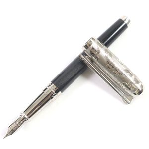 全新未使用商品 ▼ 都邦西部狂野系列 14K 金 M 尖鋼筆 198/1500 黑色 含銀色筆盒 法國製造 男士