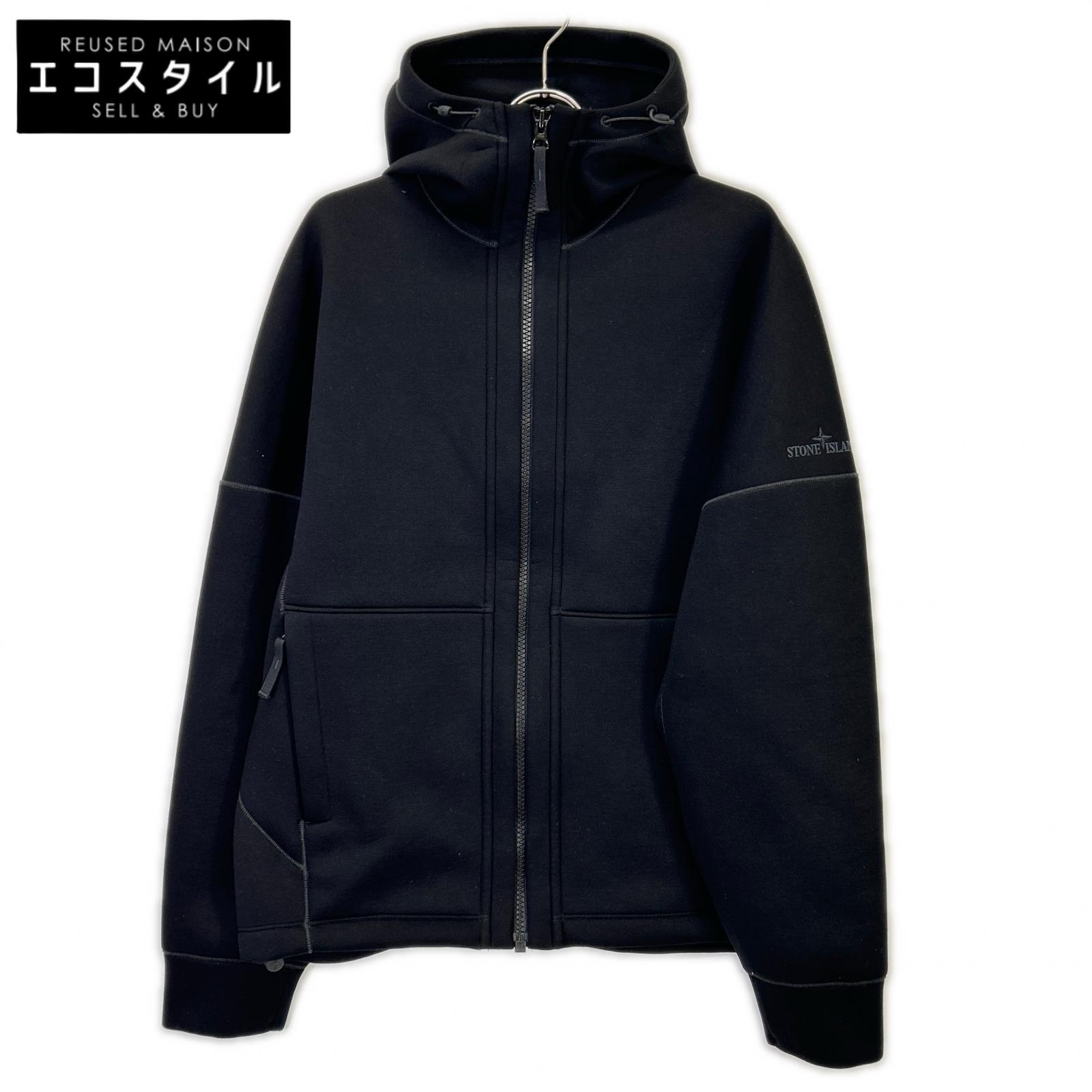 Stone Island 23SS K2S156100031 S0213 Black Rayon Logo Embroidery