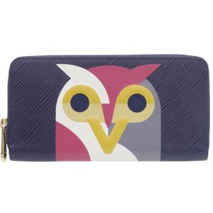 Like New Louis Vuitton Zippy Wallet Epi Owl M42558 Purple Long Wallet LV 1853 [Used] LOUIS VUITTON