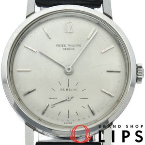 パテック フィリップ カラトラバ アンティマグネティック ギュベリン アンティーク Calatrava 3417/Cal27-AM400 アーカイブ SS/革 メンズ時計 ホワイト 1966年 美品 【中古】
