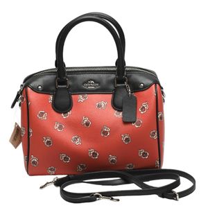 Coach F55465 Mini Boston 2-Way Shoulder Bag, Crossbody Bag, Handbag
COACH Orange x Black