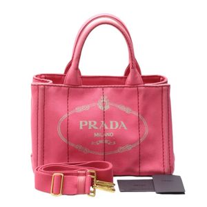 Prada 1BG439 Cotton Canvas Tote Bag, Canapa Mini Tote Bag

PRADA Pink [Used]