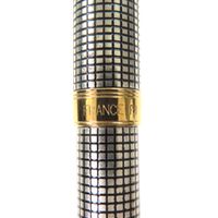 品相極佳 ▼ PARKER 1931492 Sonnet Premium Ciselé GT Twist 原子筆，銀/金，法國製造，男士，書寫流暢