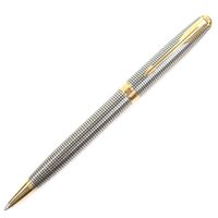 品相極佳 ▼ PARKER 1931492 Sonnet Premium Ciselé GT Twist 原子筆，銀/金，法國製造，男士，書寫流暢