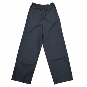 극미품◇PRADA 프라다 2022년제 22Y887 RE-NYLON 로고들이 롱 팬츠 와이드 팬츠 블랙 38 S 이탈리아제 정규품 레이디스