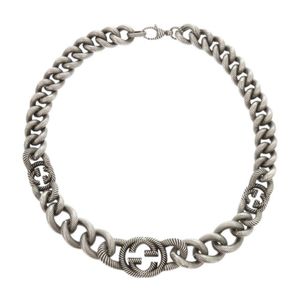 Excellent condition Gucci Interlocking G sterling silver 925 necklace 1501 [Pre-owned] GUCCI