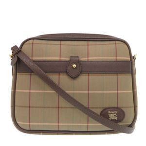 Burberry Check Nylon Braun Shoulder Bag 1091 [Used] BURBERRY