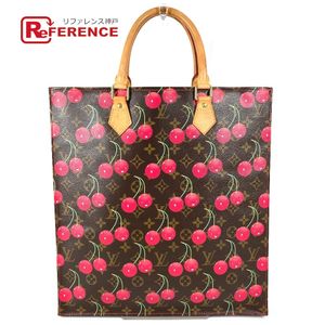 LOUIS VUITTON MI0045 Monogram Cherry Takashi Murakami Sac Plat Shoulder Bag
