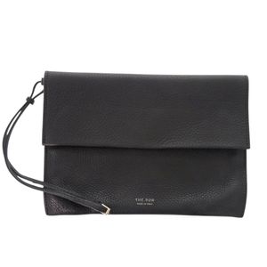THE ROW Leather Black Pouch, Black, 1047 [Used]