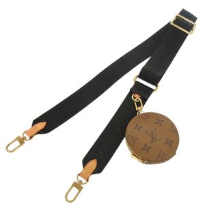 Excellent condition Louis Vuitton Monogram Reverse J02522 canvas black shoulder bag with coin case and black LV 1649 [Pre-owned] LOUIS VUITTON