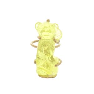 Excellent condition Dior monkey ring, size M, metal and plastic, yellow, 0160 [Used] Dior