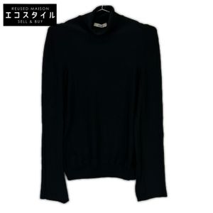 Celine Phoebe Era 黑色高領彈性拼接上衣 XS 碼 [二手]