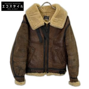 Avirex 33H5595 Brown Mouton Flight Jacket B-3 Size 36 [Used]