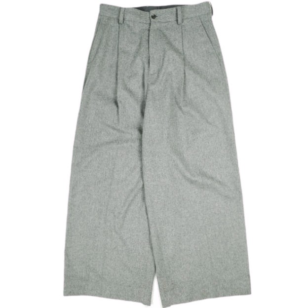 ssstein シュタイン 25AW 日本製 W/CA BEAVER EXTRA WIDE TROUSERS ウールカシミヤビーバー エクストラワイドトラウザーズ ST.1255 M GREY パンツ スラックス ボトムス【中古】【ssstein】 ssstein シュタイン 25AW 日本製 W/CA BEAVER EXTRA WIDE TROUSERS