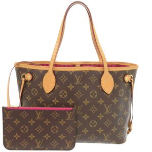 루이비통 네버풀 PM 파우치 첨부 모노그램 피보완느 M41245 토트 백 LV 1598【중고】 ​​LOUIS LOUIS VUITTON