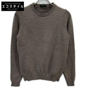 Zanone Greige 100% Wool Crew Neck Knit, Size 46 [Used]