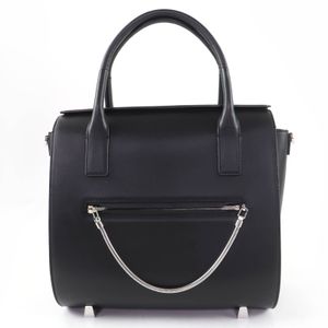 Excellent condition☆Alexander Wang calf leather 2-way shoulder bag/satchel bag/handbag, black, for women.