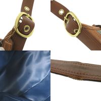 코치 패치 워크 데님 가죽 블루 ブラウン 숄더백 1929 【중고】 COACH
