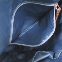 코치 패치 워크 데님 가죽 블루 ブラウン 숄더백 1929 【중고】 COACH