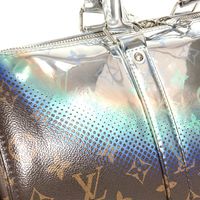 LOUIS VUITTON RFIC 모노그램 메탈릭 네뷸라 키폴 밴드 리에르 35 핸드백