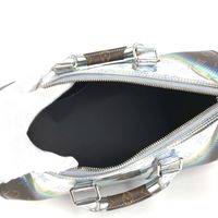 LOUIS VUITTON RFIC 모노그램 메탈릭 네뷸라 키폴 밴드 리에르 35 핸드백