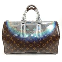 LOUIS VUITTON RFIC 모노그램 메탈릭 네뷸라 키폴 밴드 리에르 35 핸드백