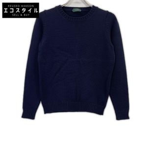 Zanone Navy Wool Crewneck Knit, Size 44 [Used]