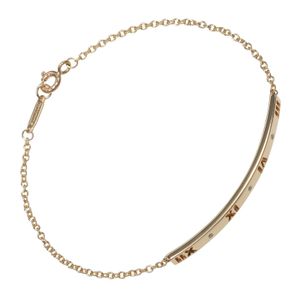 Tiffany Atlas Bar 手鐲，18K 玫瑰金鑲鑽，約 ​​4 克，女士款 [二手]