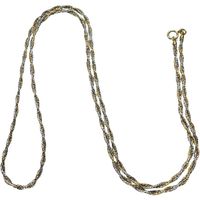 組合式項鍊（僅含鏈條），18K金/14K白K金， 15.6克，70厘米，女士款。 [二手]