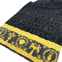 VERSACE Interior Lap Blanket/Throw, "I Love Baroque" 2-Piece Set, Towel