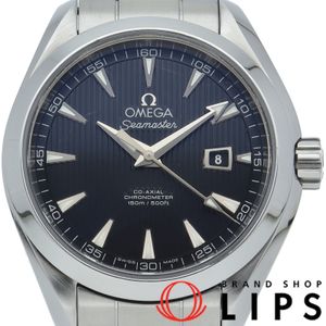 오메가 씨 마스터 아쿠아 테라 150M 코 액셜 34mm Seamaster Aqua Terra 150M Co-Axial Chronometer 34mm 231.10.34.20.01.001 SS 남성 시계 블랙 마무리 미품 【중고】