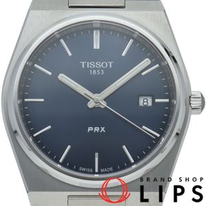 天梭 PRX 石英錶 40mm PRX T137.410.16.041.00 帶盒保固卡 不鏽鋼/皮革錶帶 男士腕錶 藍色 成色極佳 [未使用]
