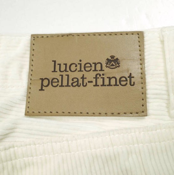 Lucien Pellat-Finet ルシアンペラフィネ 日本製 サイドラインストレッチコーデュロイパンツ 28 OFF WHITE スリム ボトムス【中古】【Lucien Pellat-Finet】 Lucien Pellat-Finet ルシアンペラフィネ 日本製 サイドライン
