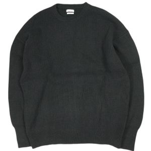 Steven Alan 23AW 棉羊絨圓領針織寬鬆款 8113-136-0392 M 黑色套頭毛衣 [二手] [Steven Alan]