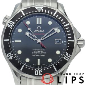 오메가 씨 마스터 300M 코 액셜 41mm 007 제임스 본드 세계 한정 10007 책 Seamaster 300M Co-Axial 212.30.41.20.01.001 SS 남성 시계 블랙 미품 【중고】