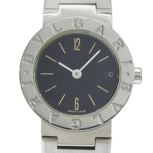 불가리 BVLGARI 불가리 불가리 손목시계 BB23SS 스테인리스 스틸 쿼츠 아날로그 표시 블랙 문자판 Bvlgari Bvlgari 레이디스【중고】