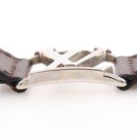 루이비통 LOUIS VUITTON 브라스레 호켄하임 브레이슬릿 M6141 모노그램 캔버스 2017년 차 약 26g Bra Rubbed Hockenheim 유니섹스【중고】