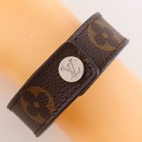 루이비통 LOUIS VUITTON 브라스레 호켄하임 브레이슬릿 M6141 모노그램 캔버스 2017년 차 약 26g Bra Rubbed Hockenheim 유니섹스【중고】