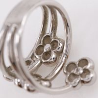 루이· LOUIS VUITTON 링·플라워 풀 9.5호 링·반지 M68130 금속제 실버 약 5.0 g Ring Flower Full 레이디스【중고】