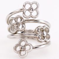 루이· LOUIS VUITTON 링·플라워 풀 9.5호 링·반지 M68130 금속제 실버 약 5.0 g Ring Flower Full 레이디스【중고】