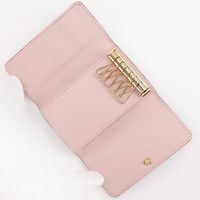 루이비통 LOUIS VUITTON 뮐티클레 6 키 케이스 N41624 다미에 캔버스 로즈 발레리누 2018년 차 CT4108 스냅 버튼 Multicles6 여성【중고】