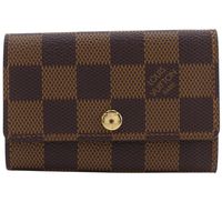 루이비통 LOUIS VUITTON 뮐티클레 6 키 케이스 N62630 다미에 캔버스 2001년 차 CT0091 스냅 버튼 Multicles6 유니섹스【중고】