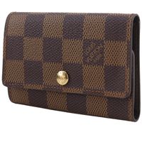 루이비통 LOUIS VUITTON 뮐티클레 6 키 케이스 N62630 다미에 캔버스 2001년 차 CT0091 스냅 버튼 Multicles6 유니섹스【중고】