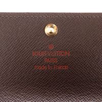 루이비통 LOUIS VUITTON 뮐티클레 6 키 케이스 N62630 다미에 캔버스 2001년 차 CT0091 스냅 버튼 Multicles6 유니섹스【중고】